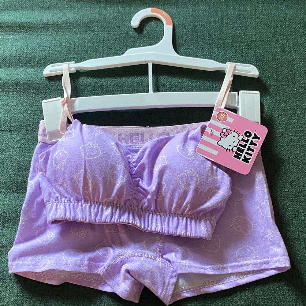 Hello Kitty Lavender Bra and Shorts Set